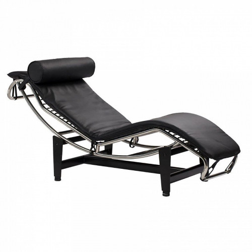 шезлонг chaise longue lc4 черный во Владивостоке