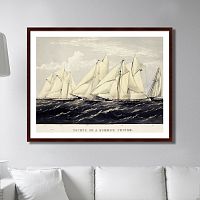 картина: yachts on a summer cruise, 1871г. во Владивостоке