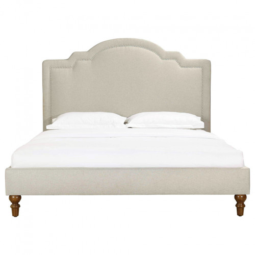 кровать двуспальная 160х200 бежевая cassis upholstered во Владивостоке