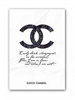 постер drink champagne. coco chanel а3 во Владивостоке