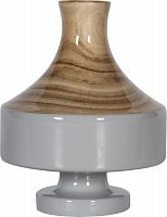 ваза настольная rustic chic vase wood grey во Владивостоке