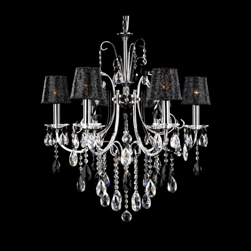 люстра md92721-6a от illuminati прозрачная/черная/ хром во Владивостоке