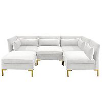 диван zara sectional угловой белый во Владивостоке