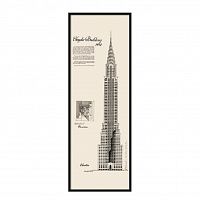 постер chrysler building черный во Владивостоке