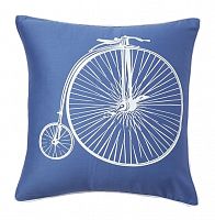 подушка с ретро-велосипедом retro bicycle blue во Владивостоке