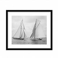 постер sailboats race during cruise серый во Владивостоке