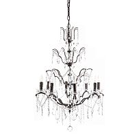 люстра maria theresa grande 8 lamps чёрная, прозрачная во Владивостоке