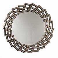 зеркало большое круглое в витой раме silver leaf во Владивостоке