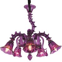 подвесная люстра arte lamp corno a8023lm-5cc фиолетовая во Владивостоке