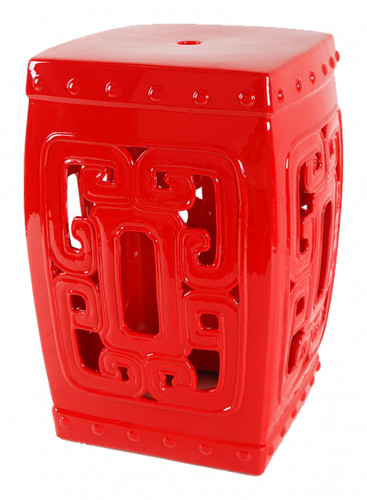 керамический столик-табурет oriental stool red во Владивостоке