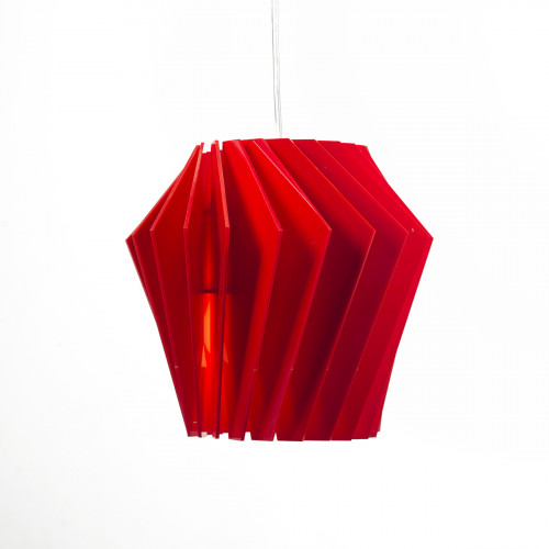 подвесной светильник турболампа средний красный во Владивостоке