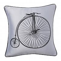 подушка с ретро-велосипедом retro bicycle grey во Владивостоке