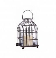 подсвечник-фонарь металлический клетка bird in cage ii, 22 см во Владивостоке
