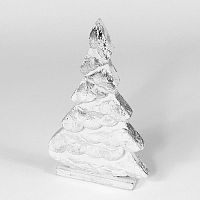 украшение новогоднее на подставке ель серебряная snow tree, 22х11х5 см во Владивостоке