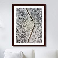 картина: winter road view во Владивостоке
