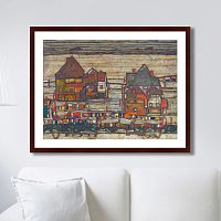 картина: houses with laundry (suburb ii), 1914г. во Владивостоке