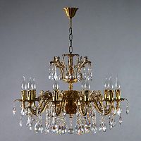 подвесная люстра ambiente granada 2118/10 ab tear drop бронза во Владивостоке