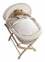 колыбель-переноска premium moses basket натуральная, кремовое белье во Владивостоке