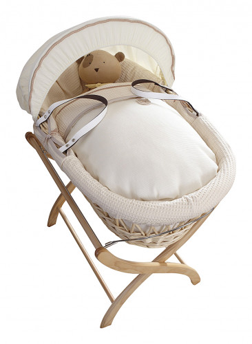колыбель-переноска premium moses basket натуральная, кремовое белье во Владивостоке