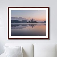картина: castle reflected in blejsko jezero, slovenia во Владивостоке