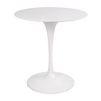 стол eero saarinen style tulip table top mdf d70 глянцевый белый во Владивостоке