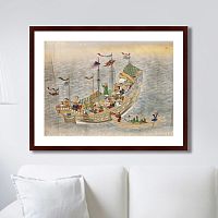 картина: scenes of traders in nagasaki, 1750г. во Владивостоке