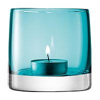 подсвечник стеклянный бирюзовый для чайной свечи light colour, 8,5 см во Владивостоке