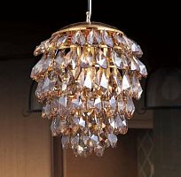 подвесной светильник crystal lux charme sp3+3 led gold/amber во Владивостоке