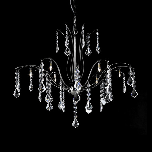 люстра md61005-8a от illuminati прозрачная/ хром во Владивостоке