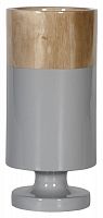ваза настольная rustic chic tube wood grey во Владивостоке