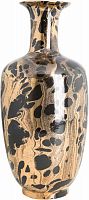 ваза керамическая классическая с высоким горлышком и рисунком 39 см leopard бежевая во Владивостоке