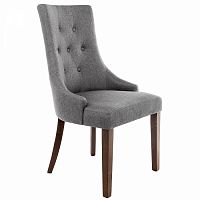 стул деревянный elegance dark walnut / fabric grey во Владивостоке