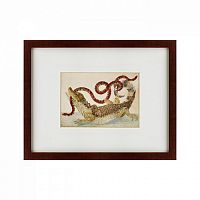 картина: surinam caiman biting south american false coral snake, 1701 во Владивостоке