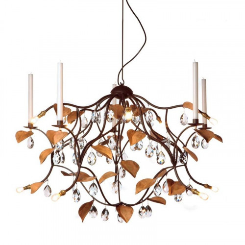 люстра jahreszeiten от delight collection прозрачная/бронзовая во Владивостоке