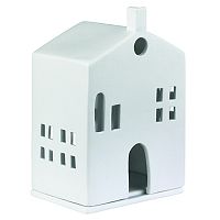 подсвечник-домик белый с круглыми окном light house round door во Владивостоке