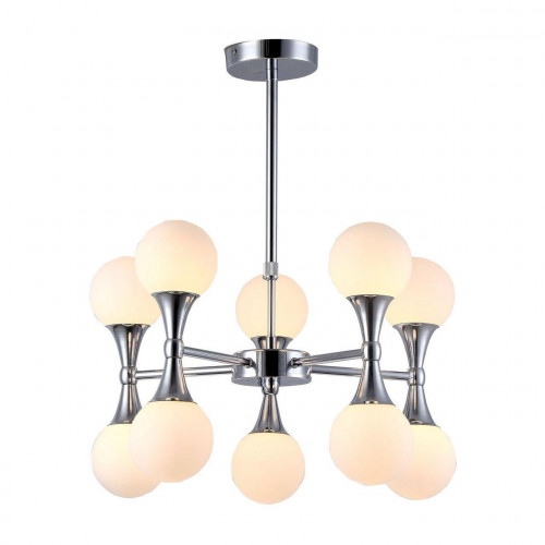 подвесная люстра arte lamp a9162lm-10cc белая во Владивостоке