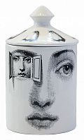 подсвечник белый с крышкой лицо в окне пьеро форназетти segreto candle, 30 см во Владивостоке