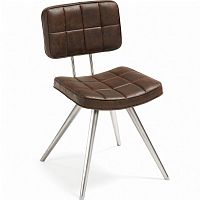 стул lola seat pu brown ножки из нержаеющей стали c589u09 от la forma (ex julia grup) во Владивостоке