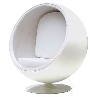 кресло eero ball chair белое во Владивостоке