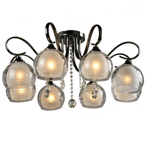 потолочная люстра idlamp merinella 877/8pf-darkchrome во Владивостоке