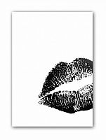 постер kiss а4 (черный) во Владивостоке
