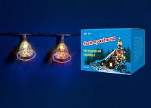 светодиодная гирлянда «колокольчики» 280см rgb (07919) uniel uld-s0280-020/dta rgb ip20 bells во Владивостоке