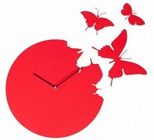 часы настенные butterfly red во Владивостоке