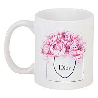 кружка с рисунком dior peonies во Владивостоке
