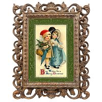 репродукция старинной рождественской гравюры best wishes во Владивостоке