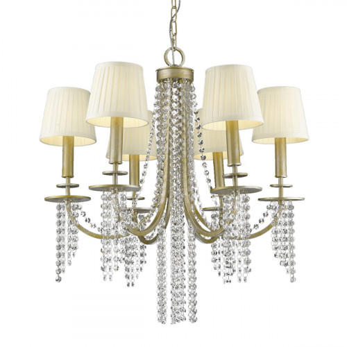 люстра p68058-6b от delight collection золото/бежевая во Владивостоке
