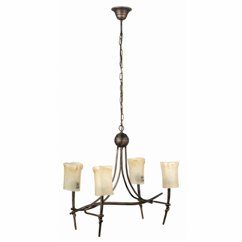 люстра torina l4 от faro коричневая во Владивостоке