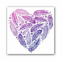 постер heart а4 (фиолетовый) во Владивостоке