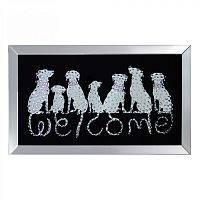 постер декоративный со стразами собаки welcome 120х70см во Владивостоке