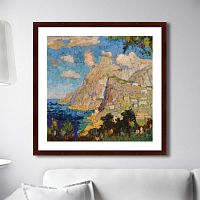 картина: view of monte solaro, capri, 1940г. во Владивостоке